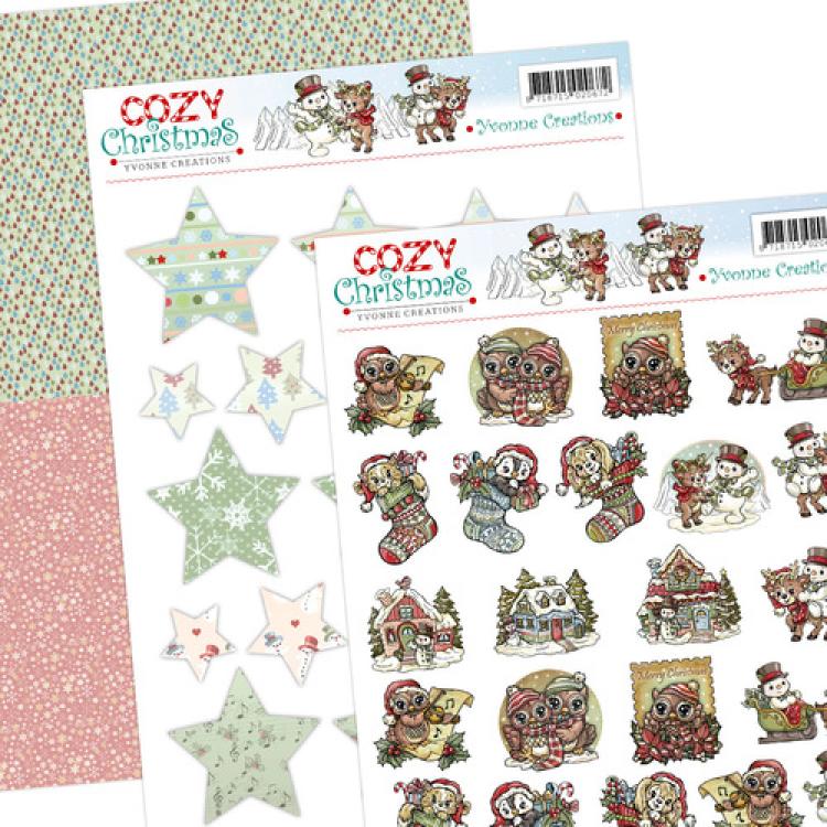 Yvonne Creations A4 Cozy Winter Mini`s & Labels