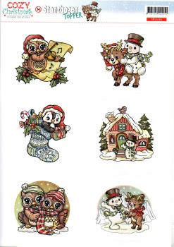 Yvonne Creations A4 Toppers Cozy Christmas #60