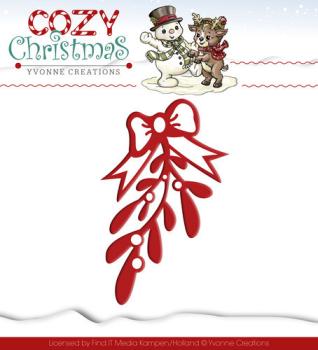 Yvonne Creations Cozy Christmas Die Mistletoe