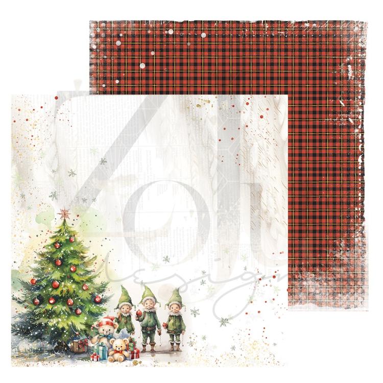 ZoJu Design 12x12 Paper Pack Happy Santa