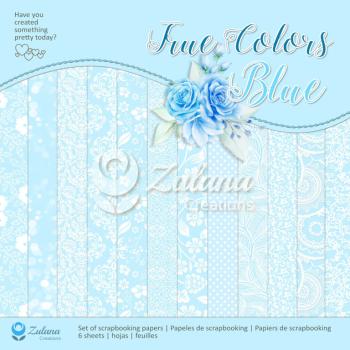 Zulana Creations 12x12 Paper Pad True Colors Blue