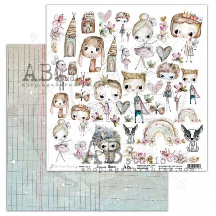 AB Studio 12x12 Paper Pad Cotton Candy