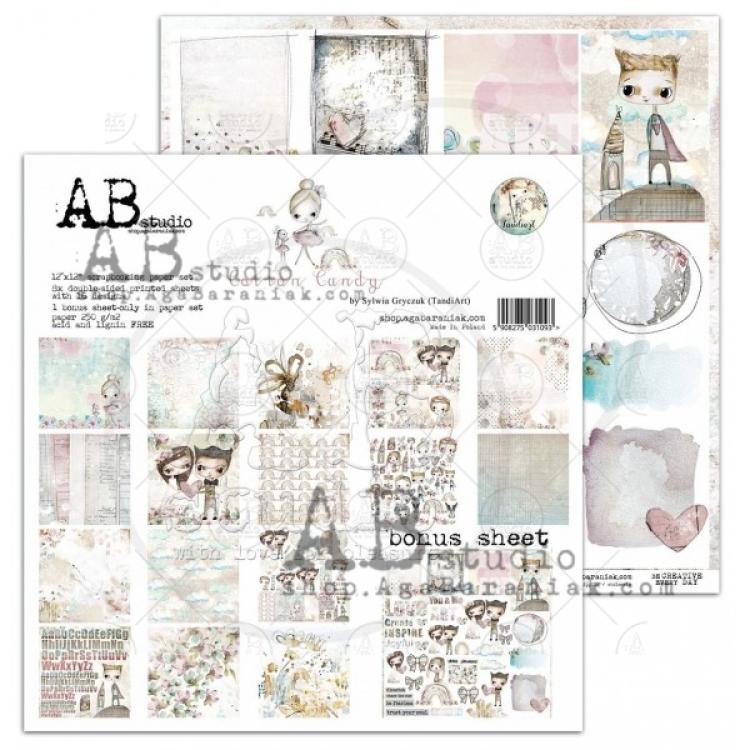 AB Studio 12x12 Paper Pad Cotton Candy