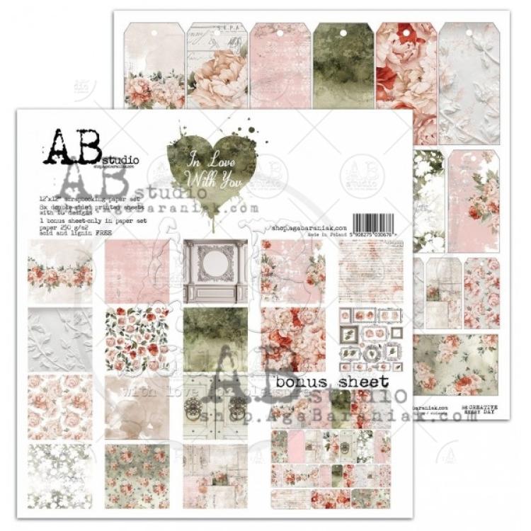 AB Studio 12x12 Paper Pad In Love with You