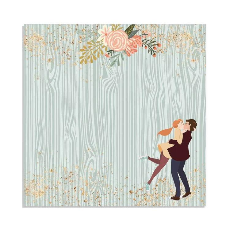 Stamperia 12x12 Paper Pad Love Story #SBBXLB07