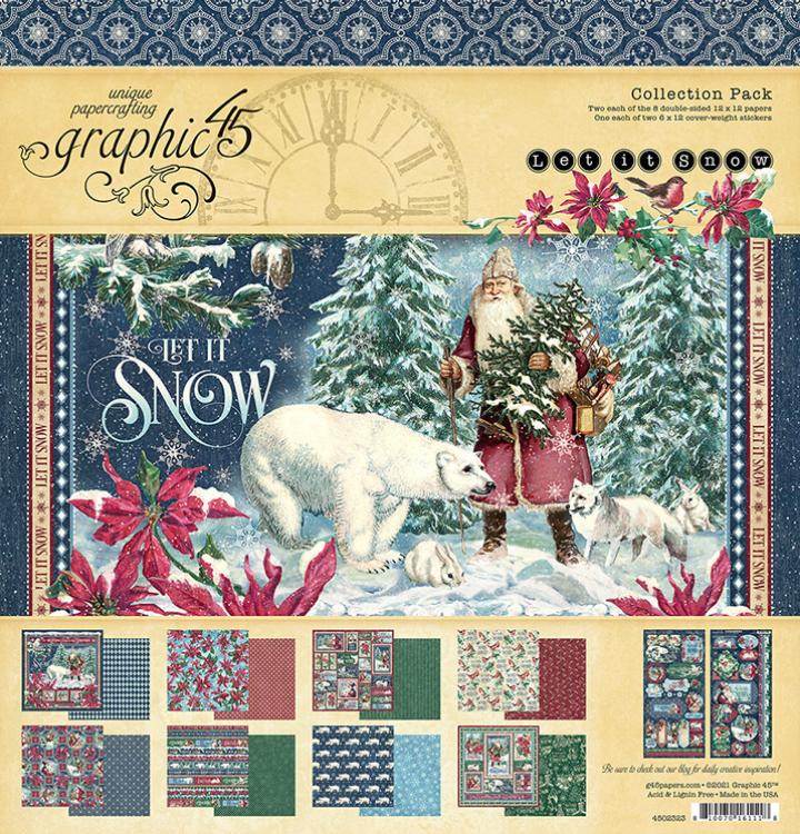 Graphic 45 Scrapbooking KIT Let It Snow