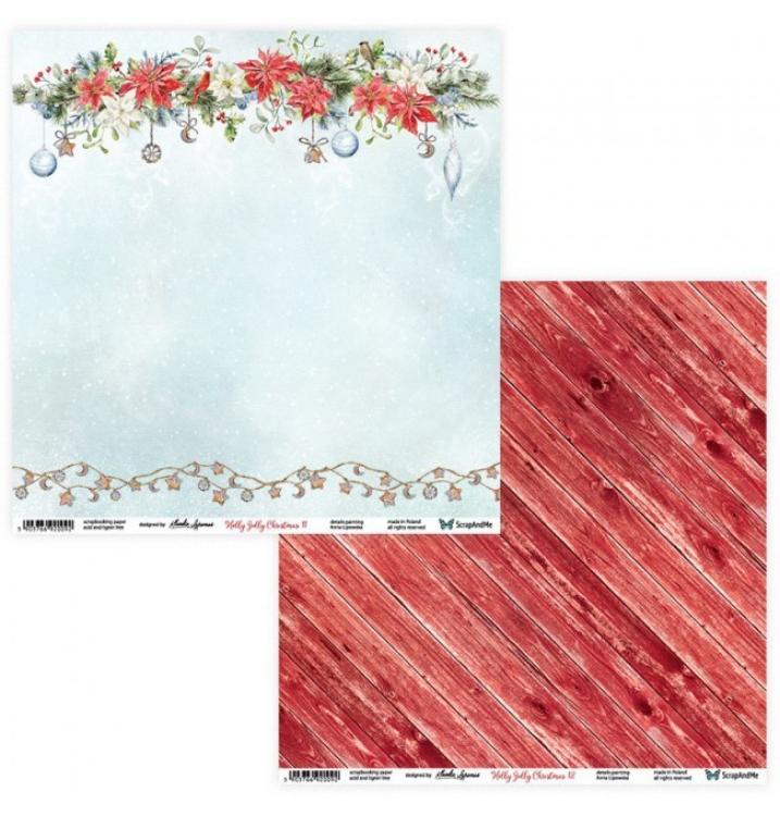 ScrapAndMe 12x12 Paper Pack Holly Jolly Christmas