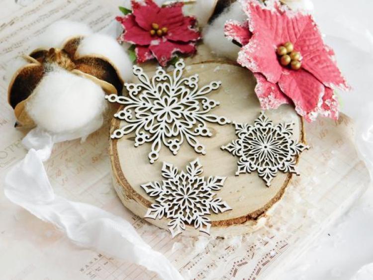 Creative Studio Chipboard Snowflakes #HW1943