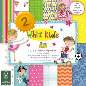 GRATIS Dovecraft 6x6 Paper Pack Whiz Kids