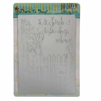 Embossing Folder - Go Green - Friends Welcome