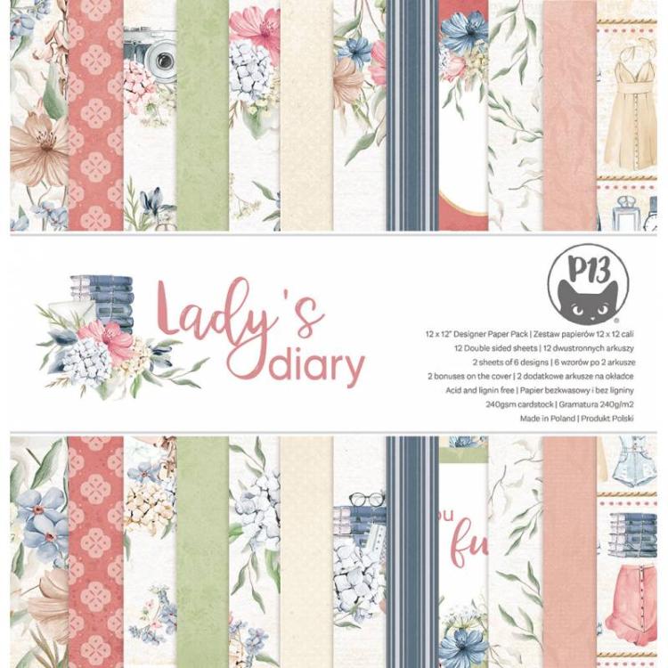 Piatek 13 Paper Pad 12x12 Lady's Diary