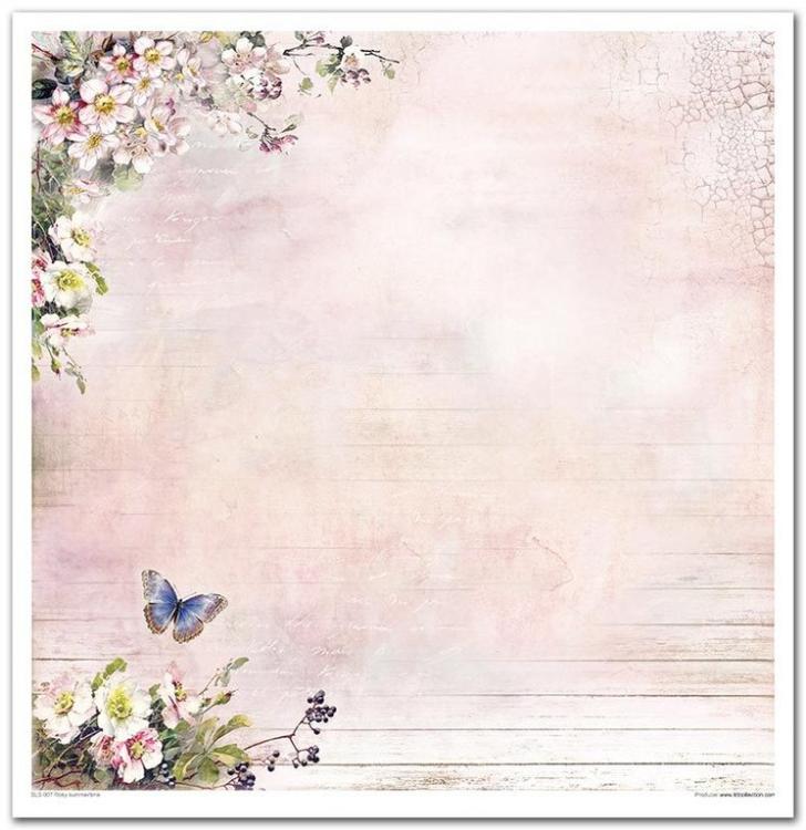 ITD Collection 12x12 Paper Pad Rosy Summertime #007