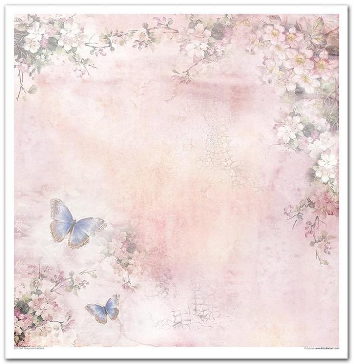 ITD Collection 12x12 Paper Pad Rosy Summertime #007