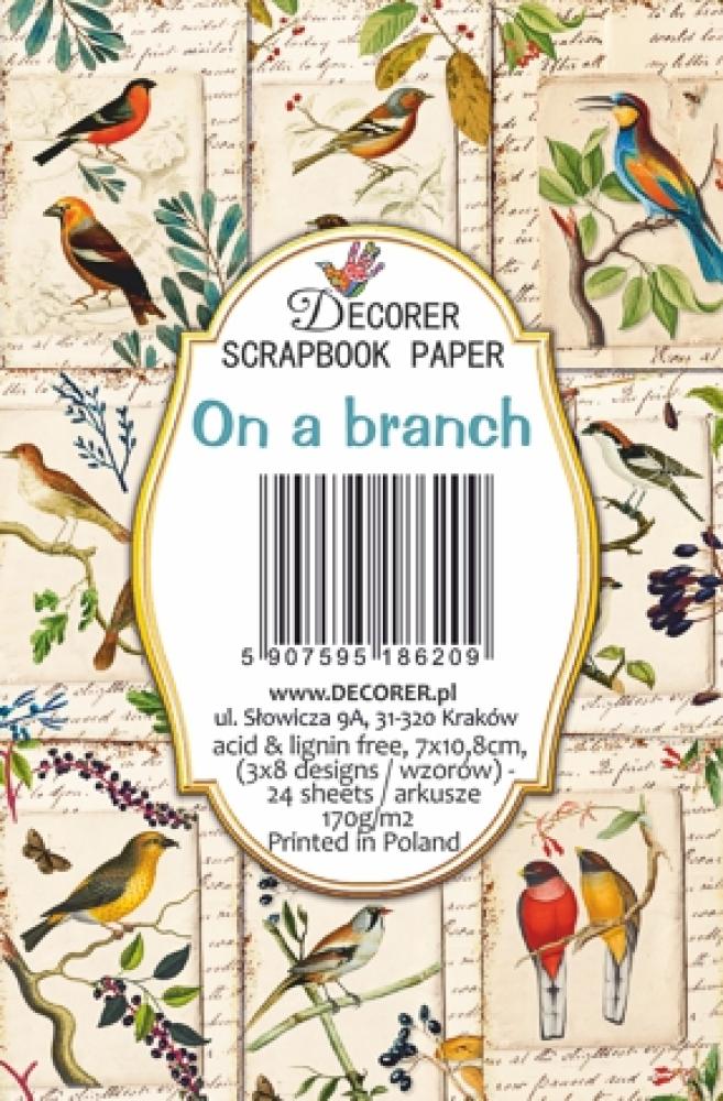 #137 Decorer Mini Scrapbook Paper Set On a Branch