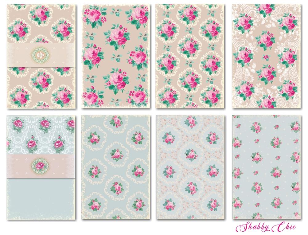 #138 Decorer Mini Scrapbook Paper Set All Shabby Chic