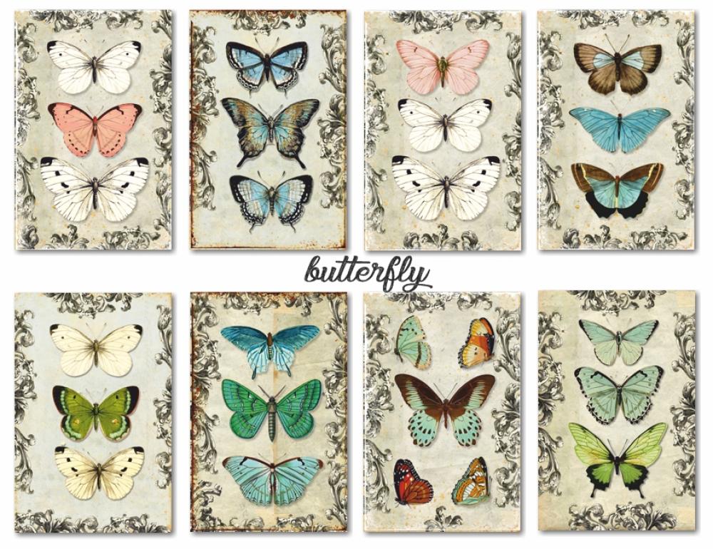 #144 Decorer Mini Scrapbook Paper Set Butterfly