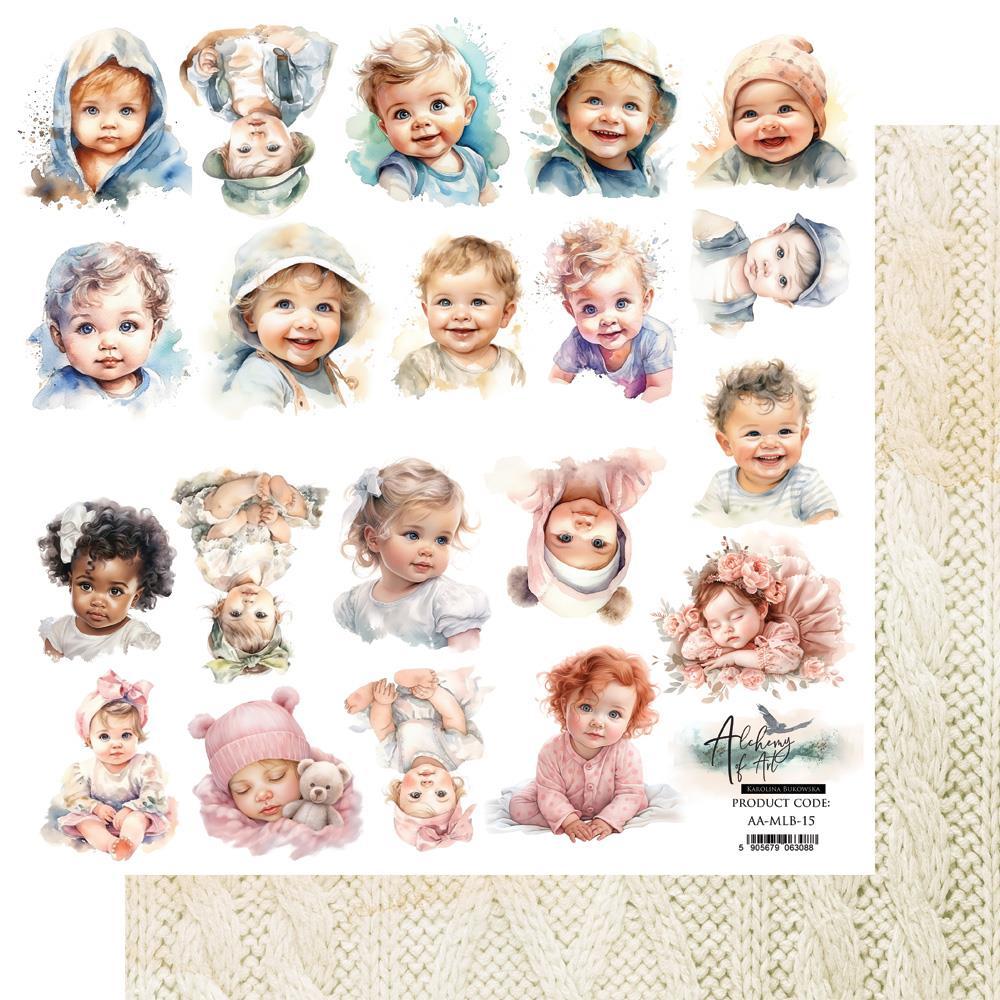 #28 Alchemy of Art My Little Baby 12x12 Paper Sheet Baby