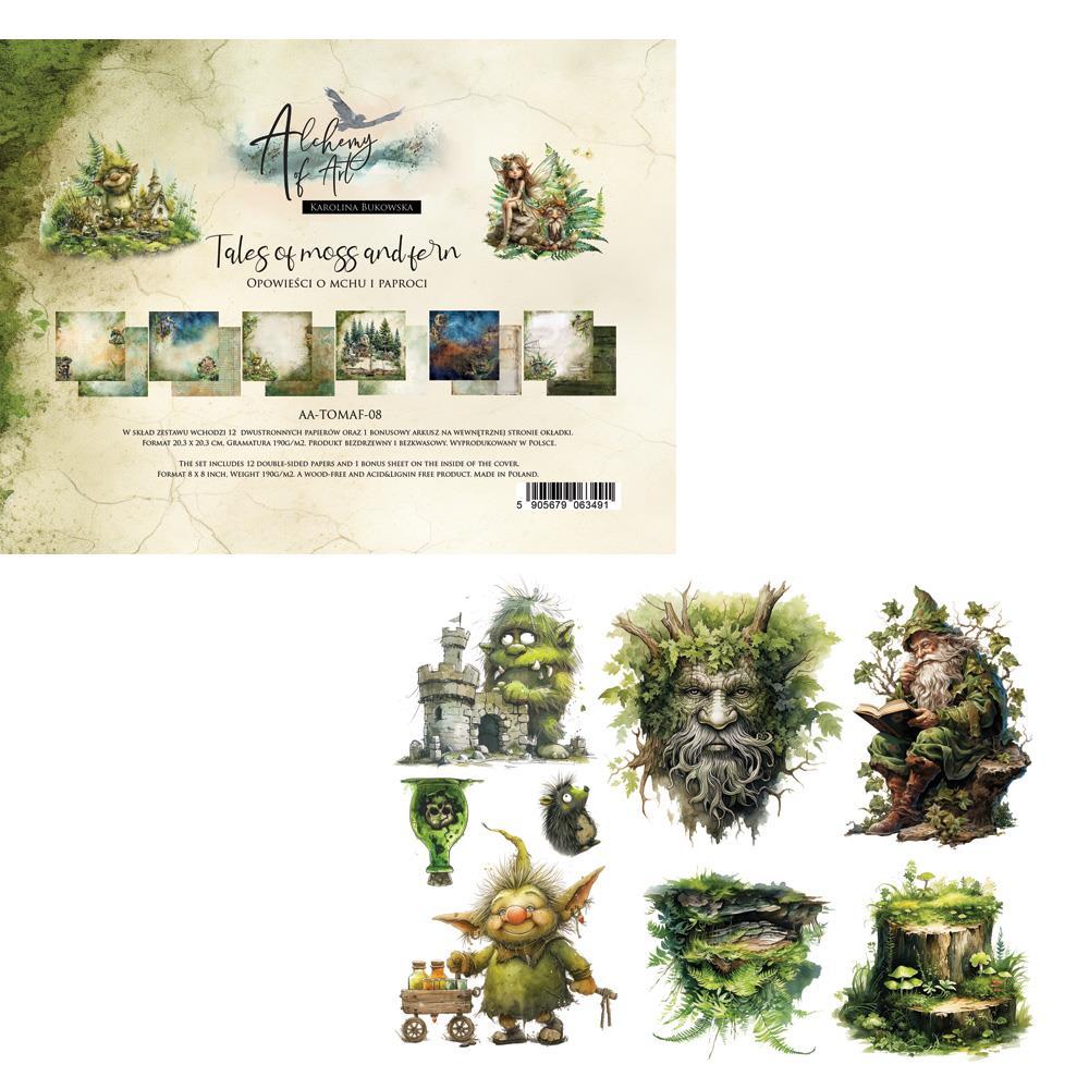 #32 Alchemy of Art Tales of Moss and Fern 8x8 Paper Pack