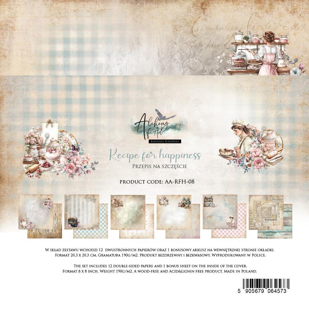 #40 Alchemy of Art Recipe for Happiness 8x8 Paper Pack