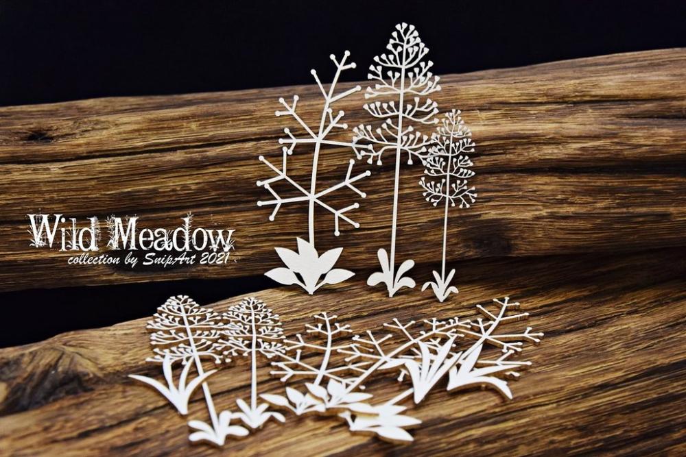 SnipArt Chipboard Wild Meadow Grass #34906