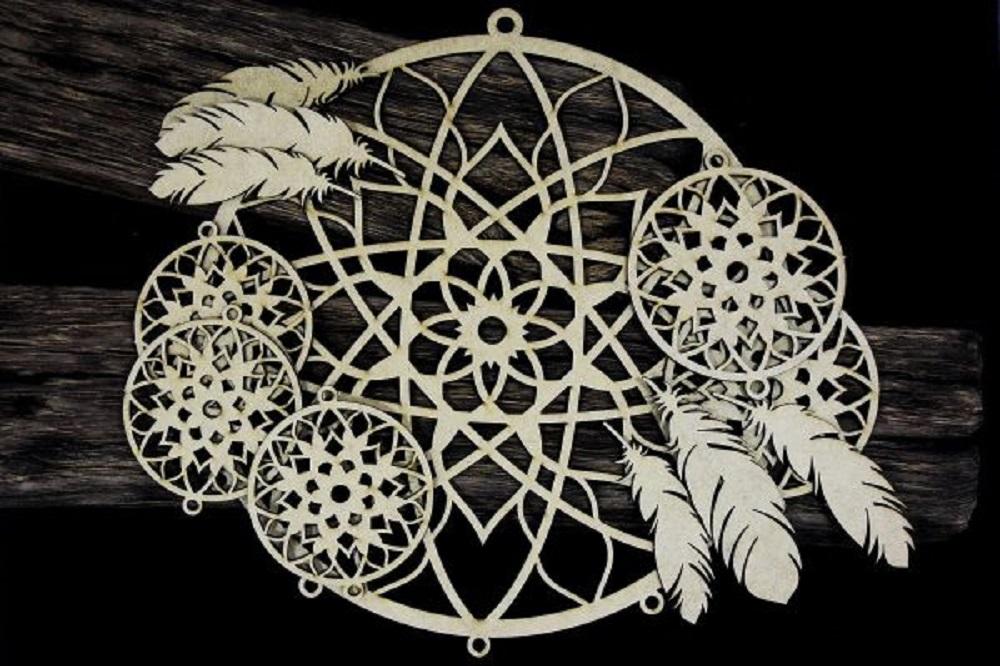 SnipArt Chipboard Mandalas Dreams Dreamcatcher #59002