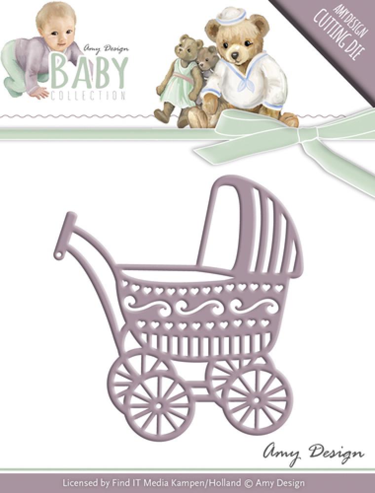 Amy Design Stanzschablone Baby Carriage