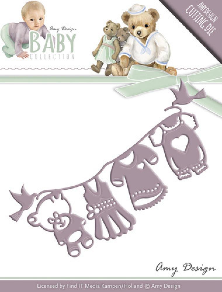 Amy Design Stanzschablone Clothes Line #10053