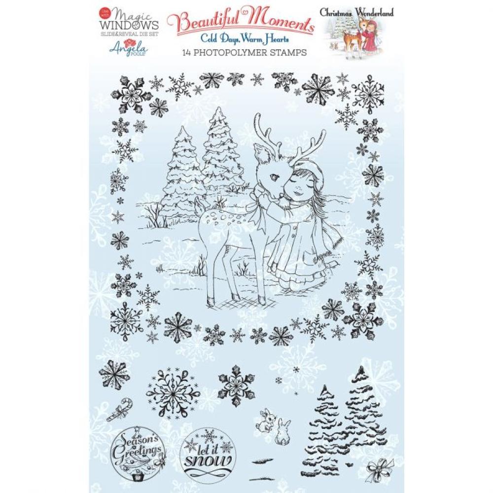 Angela Poole Clear Stamps Set Christmas Wonderland