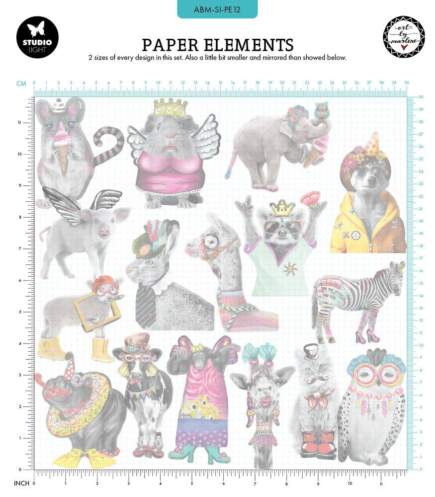 Art by Marlene Luxury Paper Elements Party Animals #12