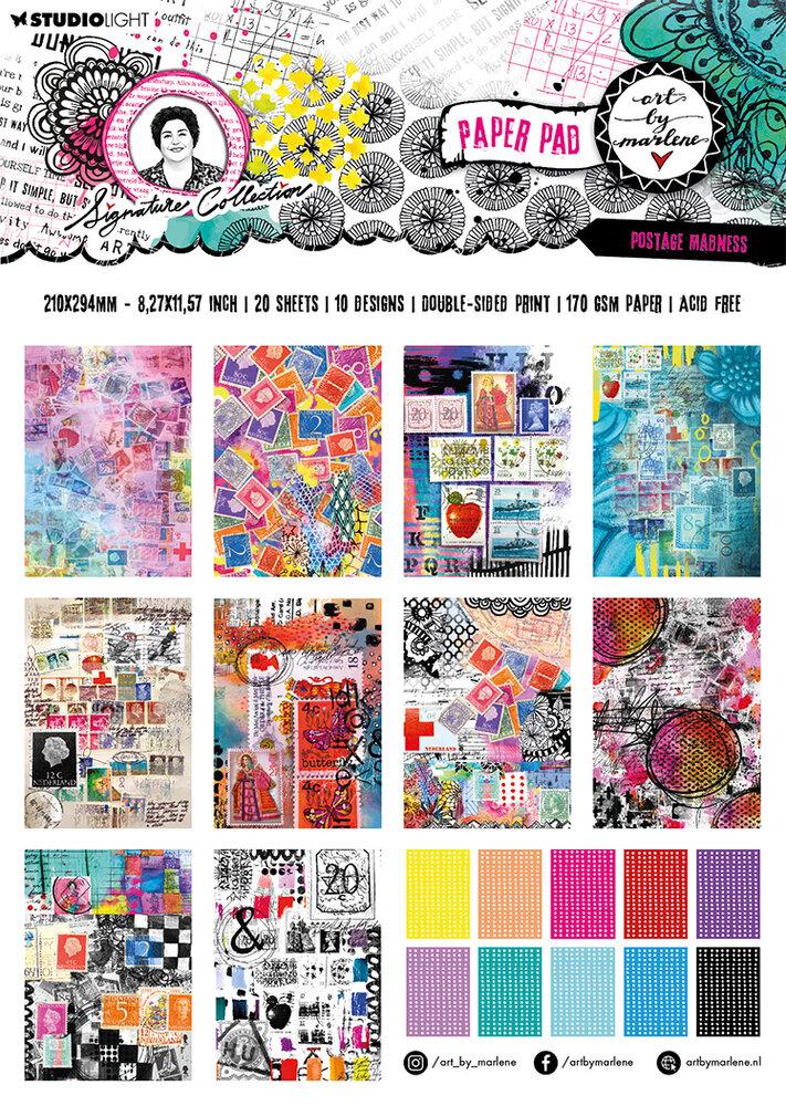 Art by Marlene Signature Collection Paper Pad Postage Madness