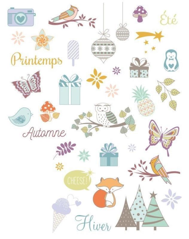 Artemio Clear Stamps Set Jahreszeit