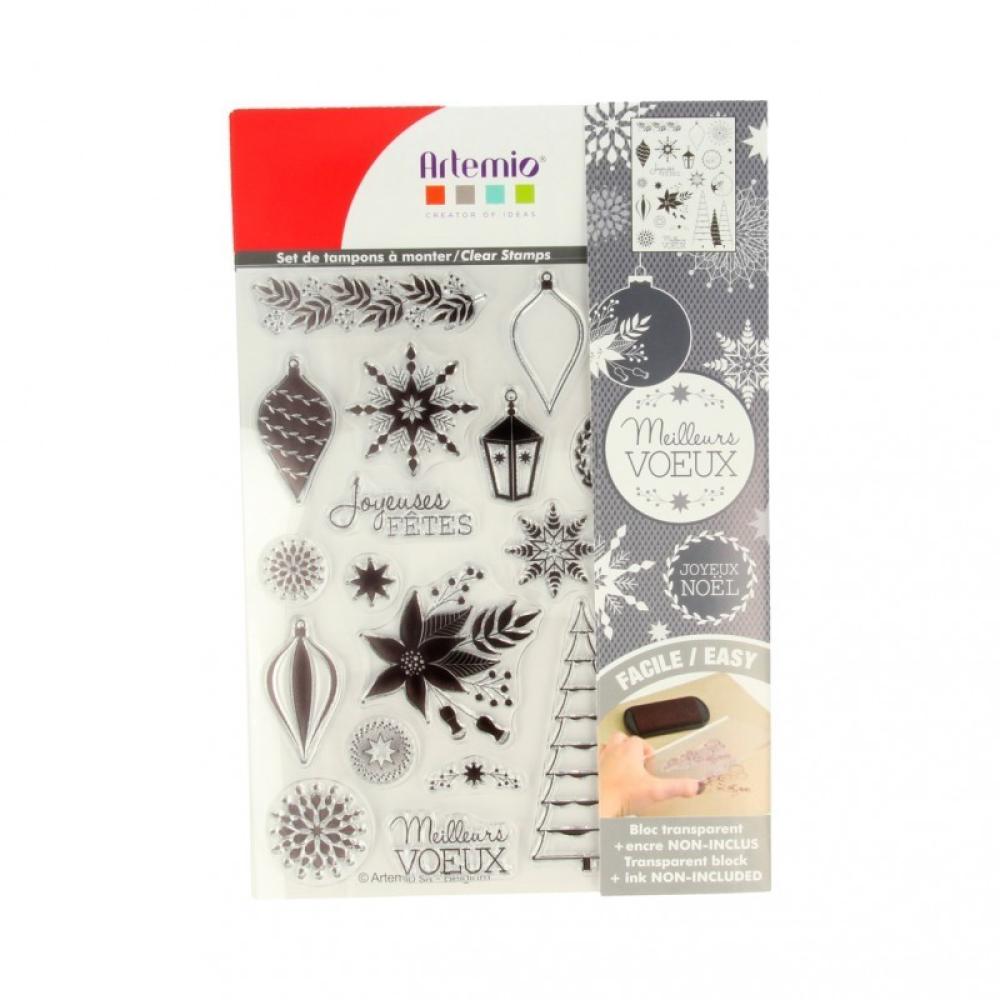 Artemio Clear Stamps Set Noel Perle #10001346