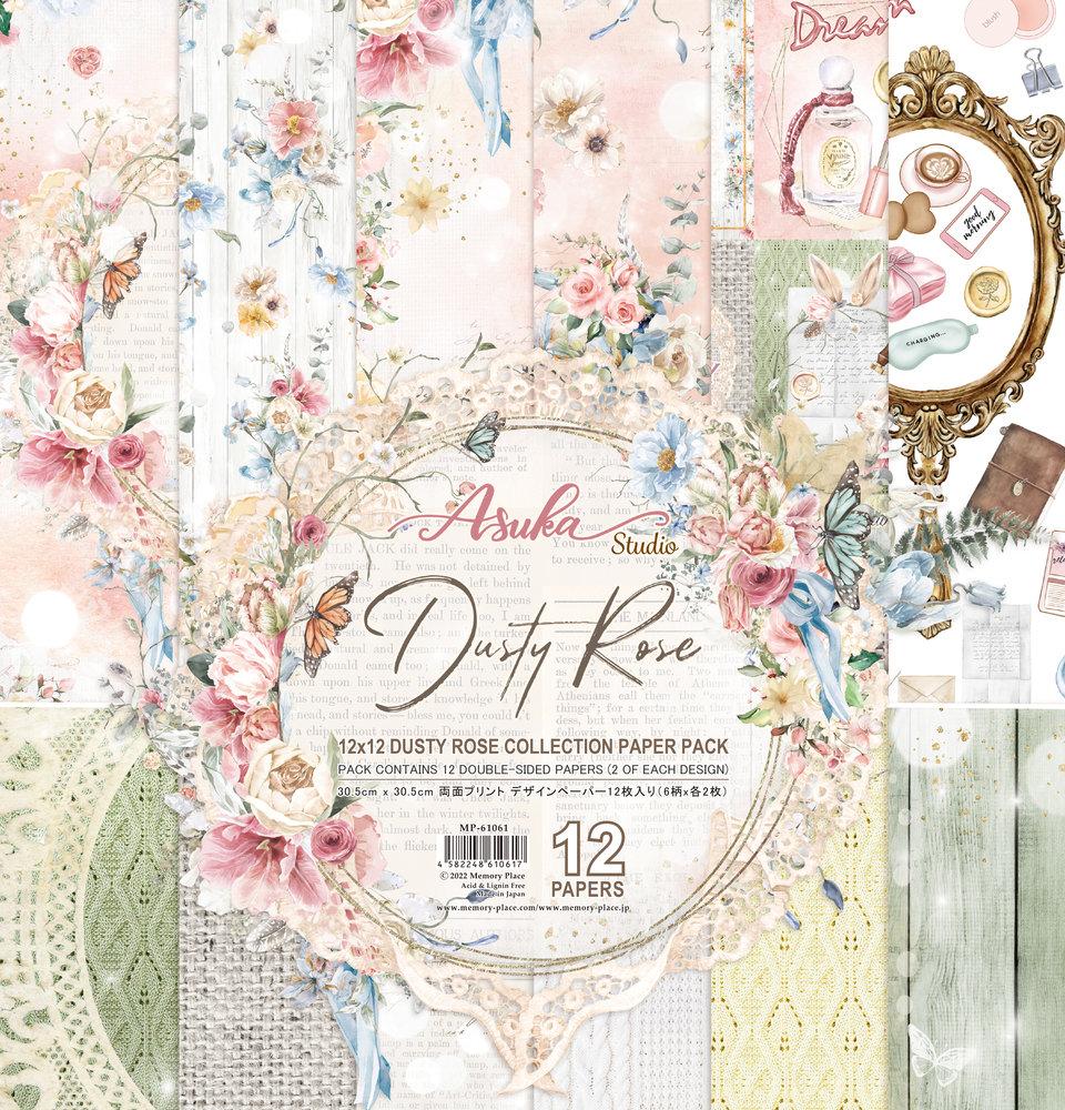 Asuka Studio 12x12 Paper Pack Dusty Rose