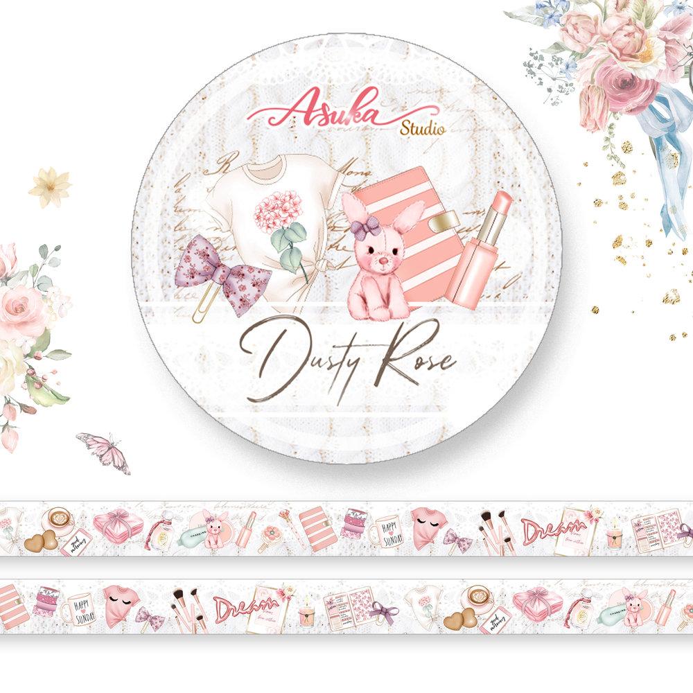 Asuka Studio Washi Tape Dusty Rose 2