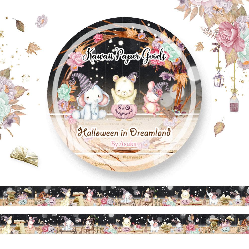 Asuka Studio Washi Tape Halloween in Dreamland