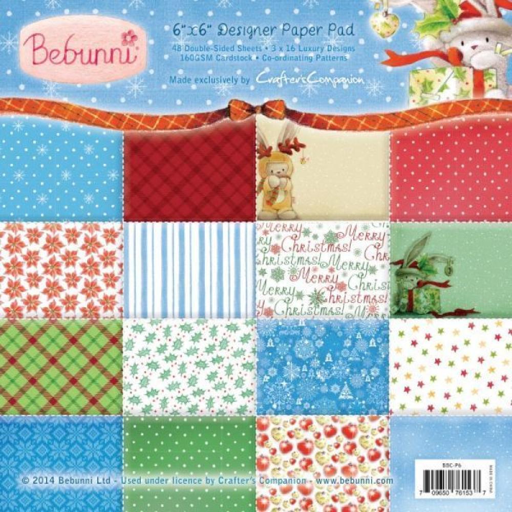 Bebunni Christmas 6"x6" Paper Pad