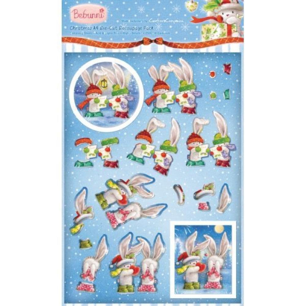 Bebunni Christmas A4 Decoupage Sheet