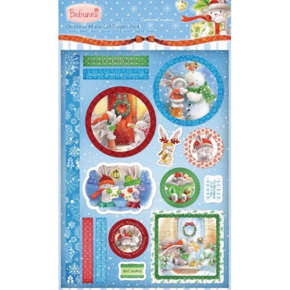 Bebunni Christmas A4 Die Cut Topper Sheet