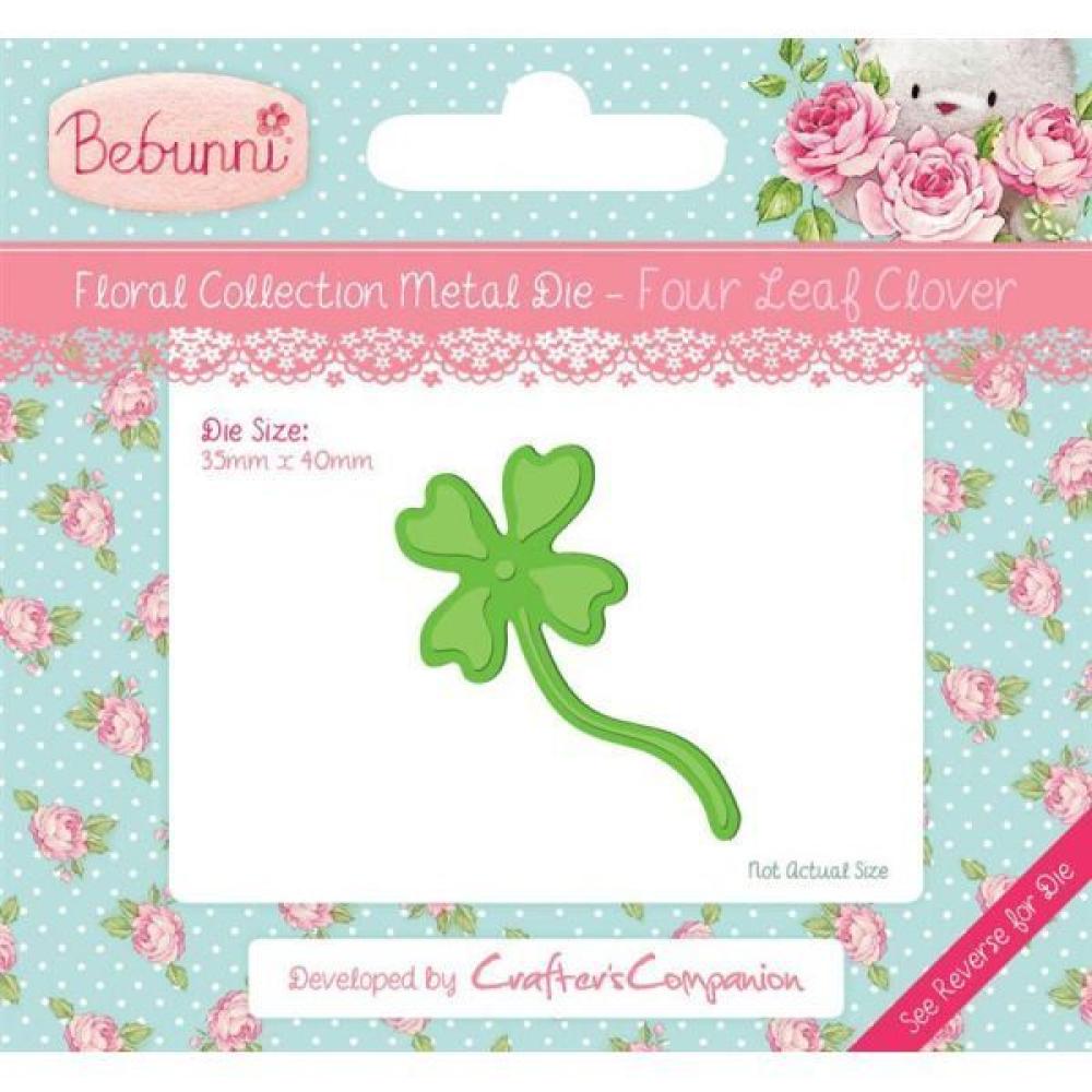 Bebunni Floral Metal Die - Four Leaf Clover