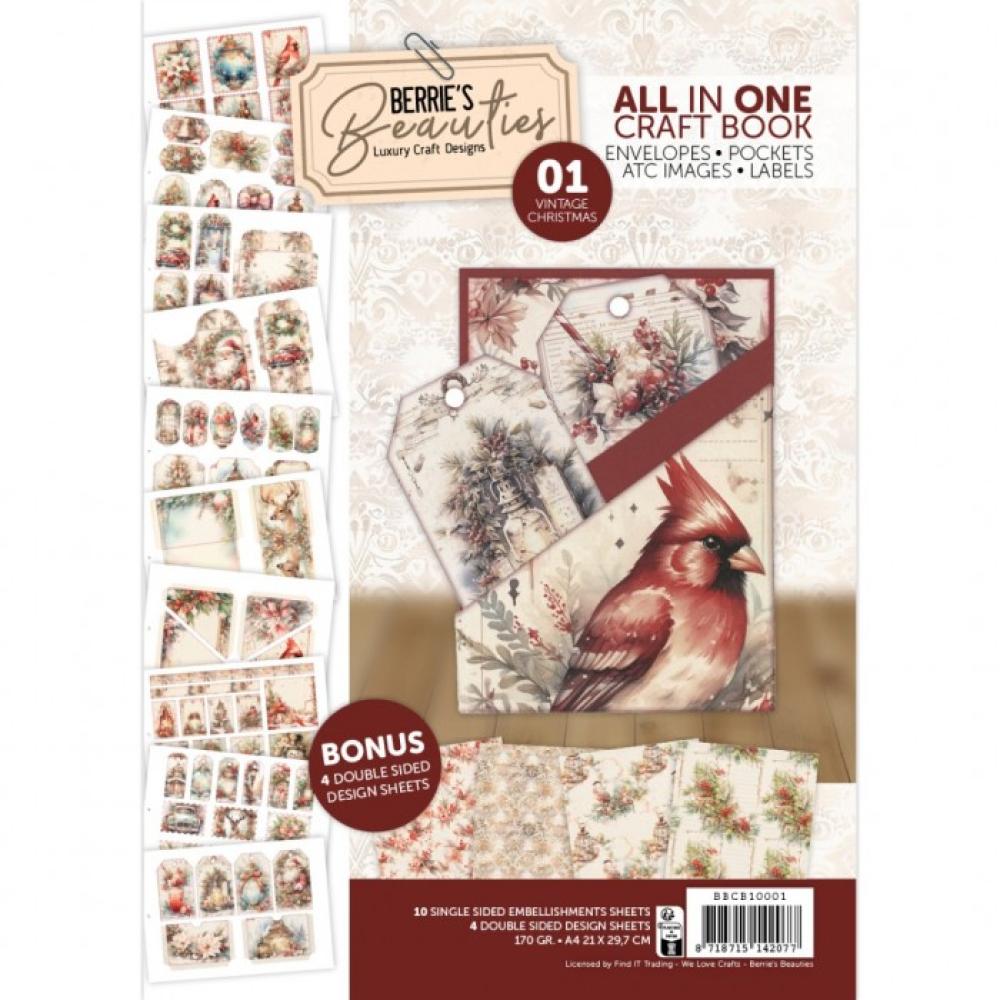 Berries Beauties Vintage Christmas All in one Craft Book 01