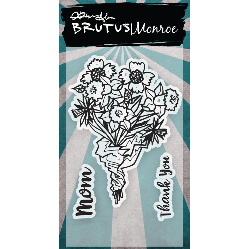 Brutus Monroe Clear Stamps Mom's Flowers #BRU2448