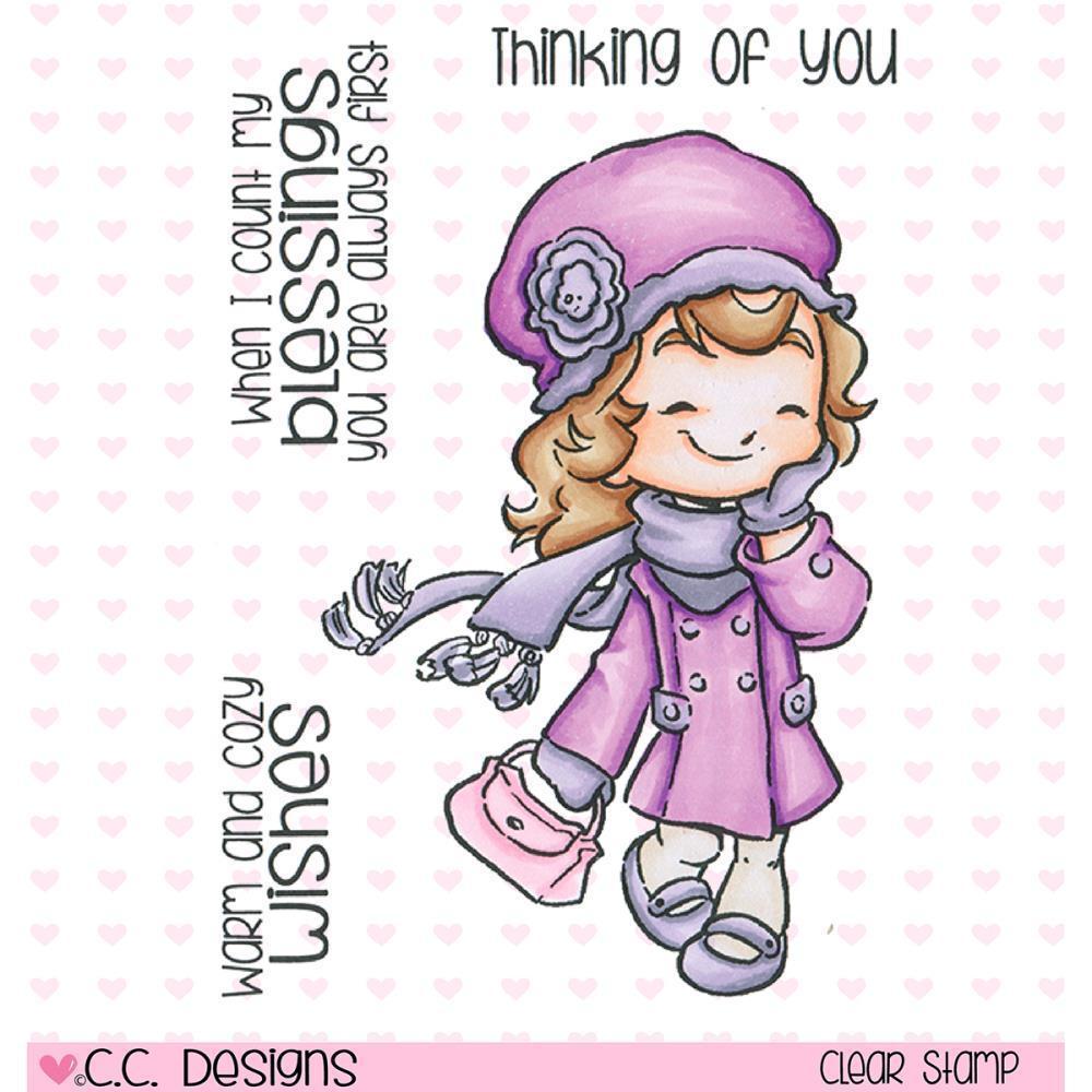 C.C Designs Clear Stamp Windy Day Cinnamon