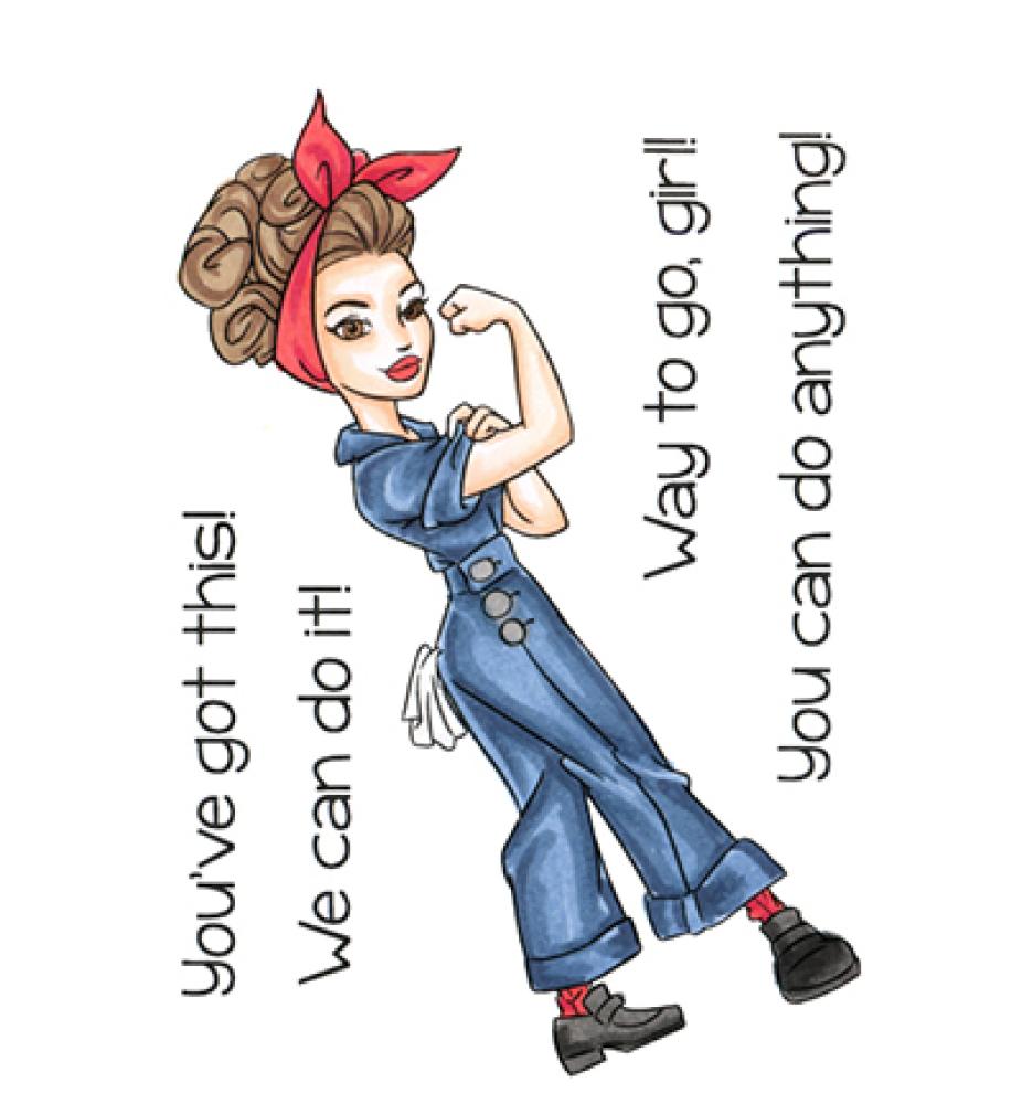 C.C Designs Stamp Rosie Riveter # CCD-0169