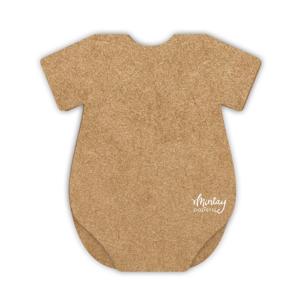 C30 Mintay Basic Baby Onesie Card Base Kraft