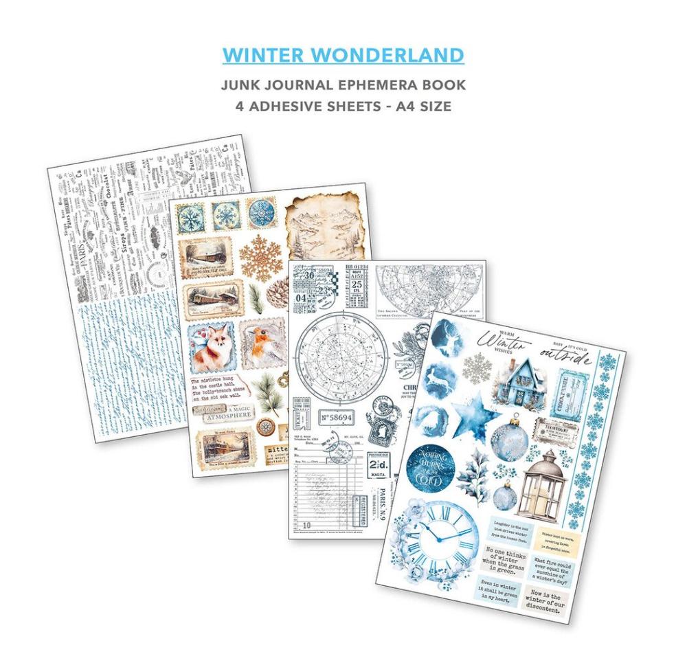 CBB001 Ciao Bella Winter Wonderland A4 Junk Journal Ephemera Book