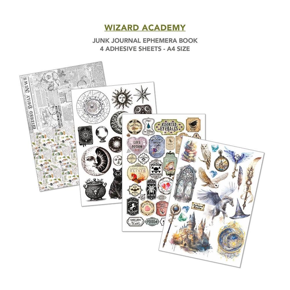 CBB004 Ciao Bella Wizard Academy A4 Junk Journal Ephemera Book