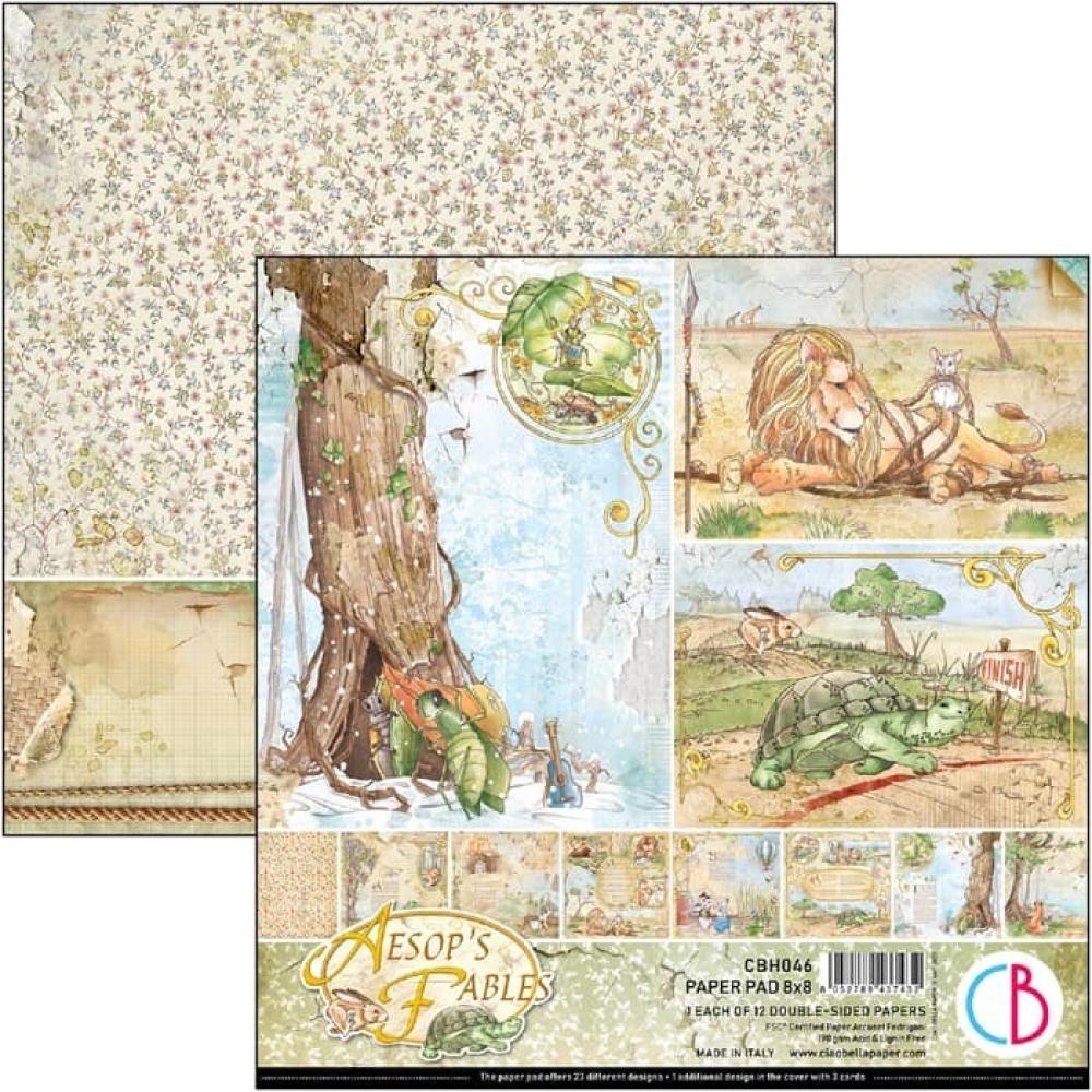 Ciao Bella 8x8 Paper Pad Aesop's Fables #CBH046