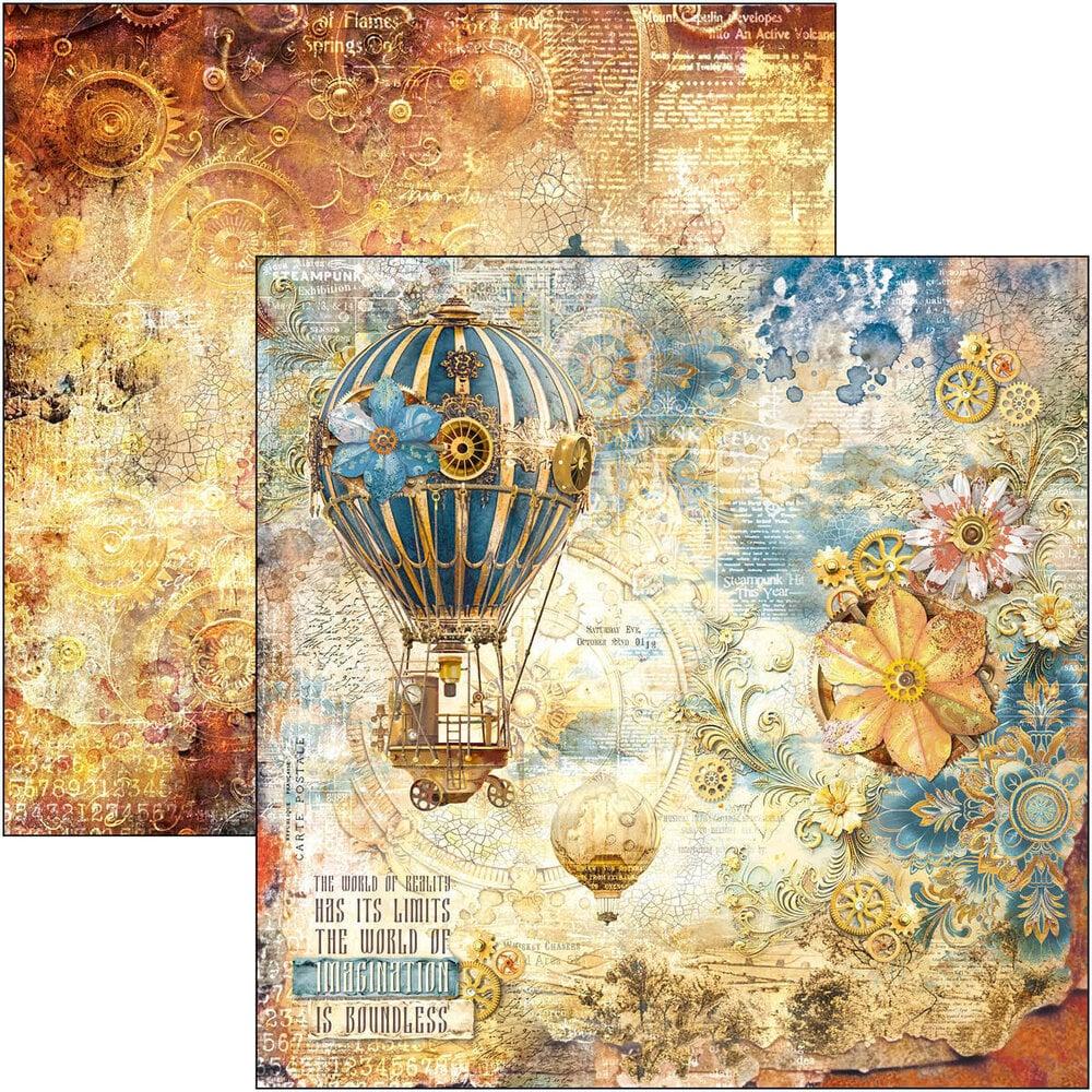 CBPM082 Ciao Bella Esprit de Voyage 12x12 Inch Paper Pad