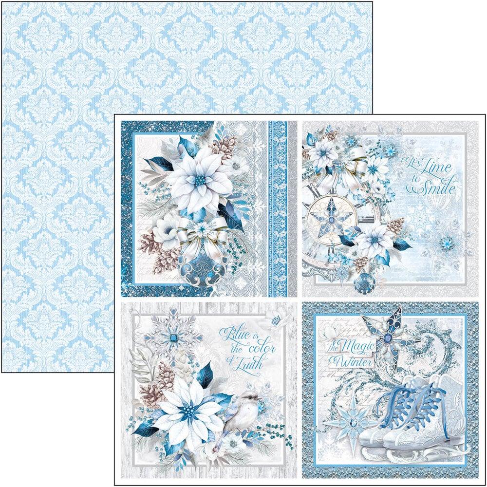 CBPM079 Ciao Bella Elegance of Blue 12x12 Inch Paper Pad