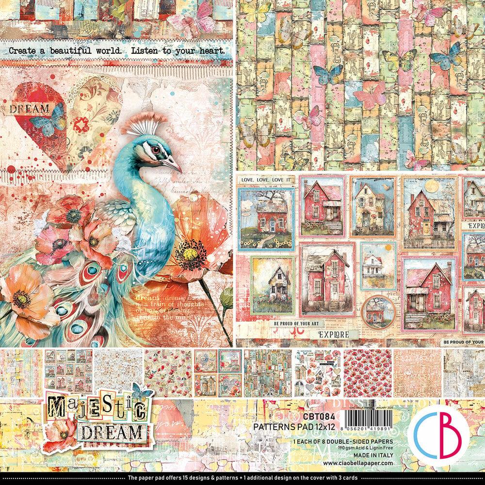 CBPT084 Ciao Bella Majestic Dream 12x12 Inch Patterns Pad